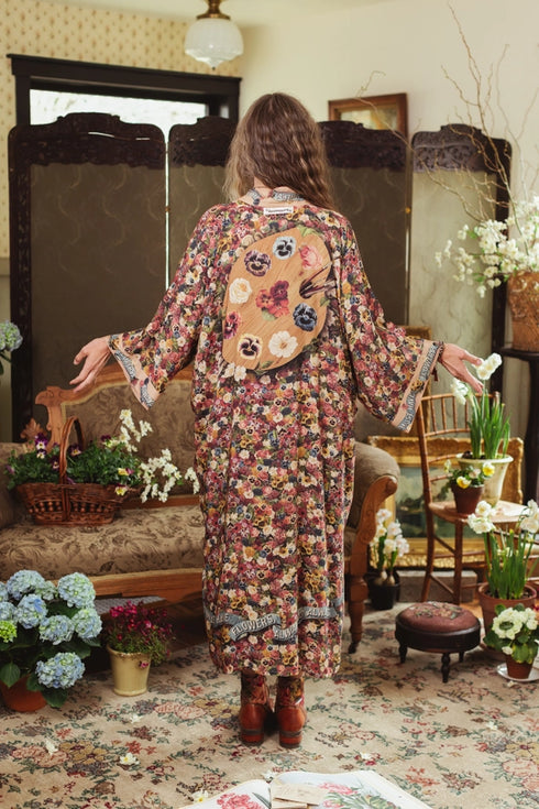 Duster Kimono Robe Long Art of Life Floral