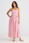 Avalon Dress Hot Pink Stripe