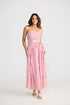 Avalon Dress Hot Pink Stripe