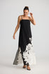 Angelique Maxi Dress Noir Bloom