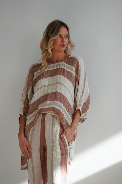 Bella Elasticated Sleeves Top