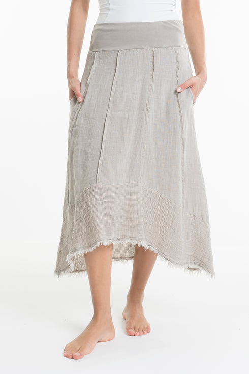 Claudia Frayed Edge Skirt