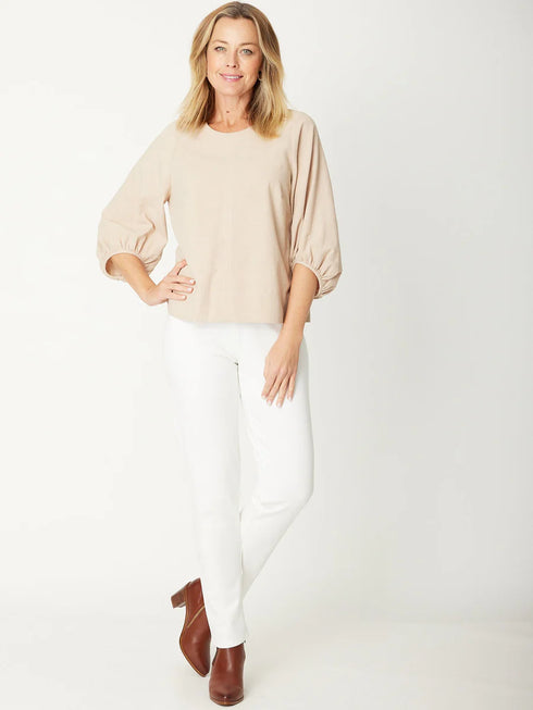 Core Balloon Sleeve Top