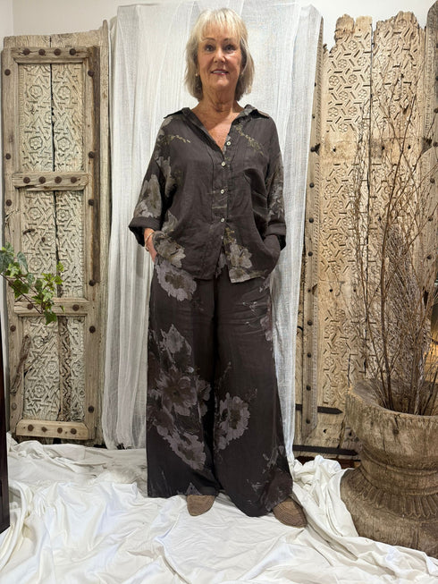 Frances Floral Pants Free Size