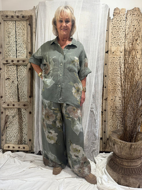 Frances Floral Pants Free Size