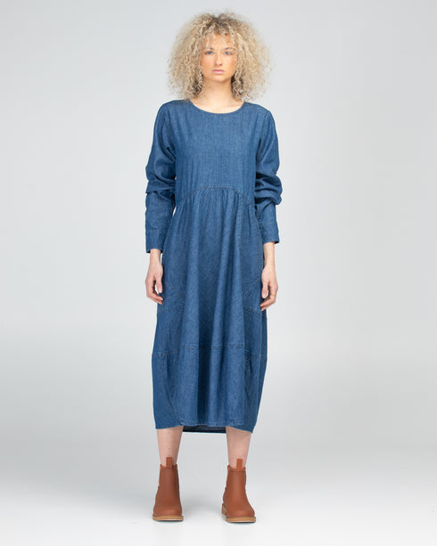 Guru Dress Mid Wash Denim