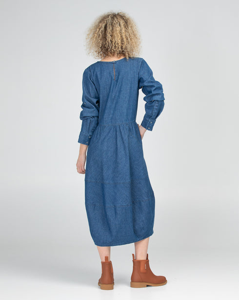 Guru Dress Mid Wash Denim