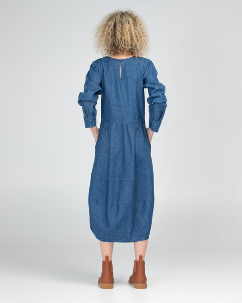 Guru Dress Mid Wash Denim