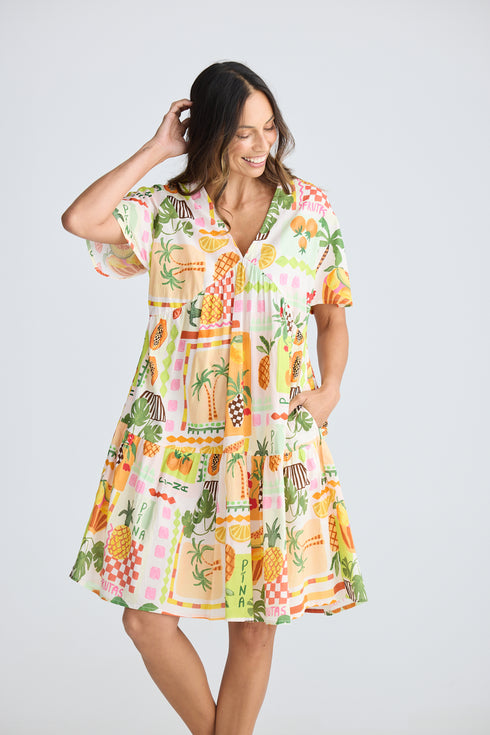 Lola Dress Tropical Fiesta