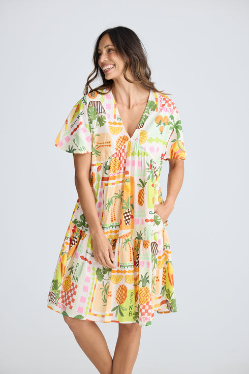 Lola Dress Tropical Fiesta