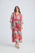 Lorrini Dress Red Macaw Print