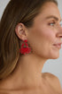 Crab Earrings Red