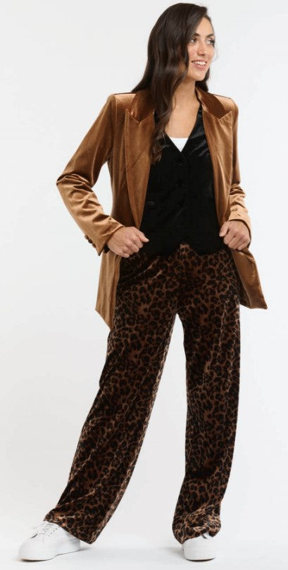 Jets Velvet Pant Leopard