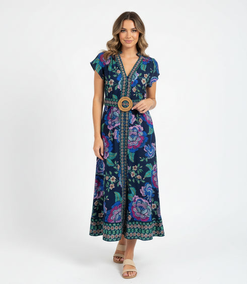 Bursting Blooms Maxi Dress