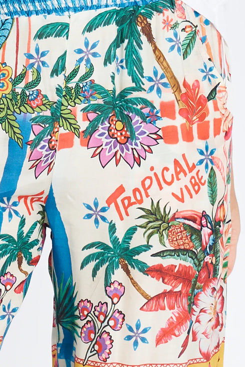 Tropical Pant Print