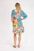 Tropical Shirred Dress Print