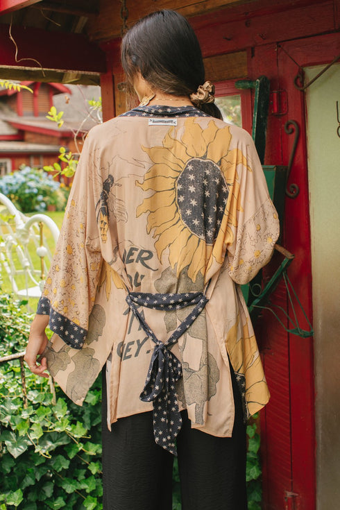 Bohemian Kimono Cardigan with Belt Milk & Honey