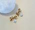 Minnie Bow Pearl Earrings