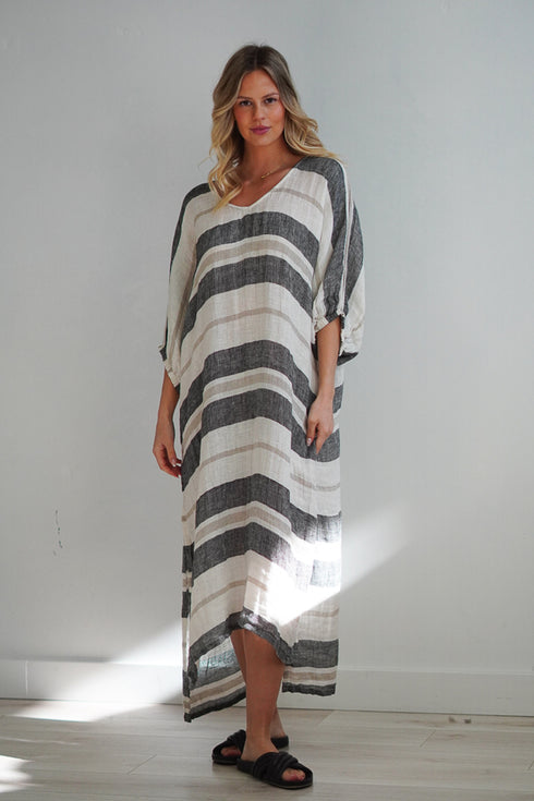 Rosa Elasticated Sleeves Kaftan