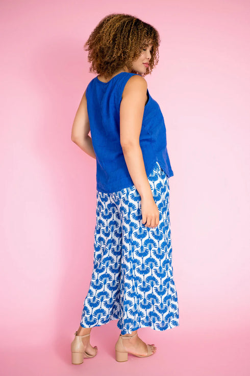 Royal Palm Pant Panama Print