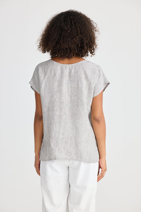 Havana Tee Charcoal Fleck