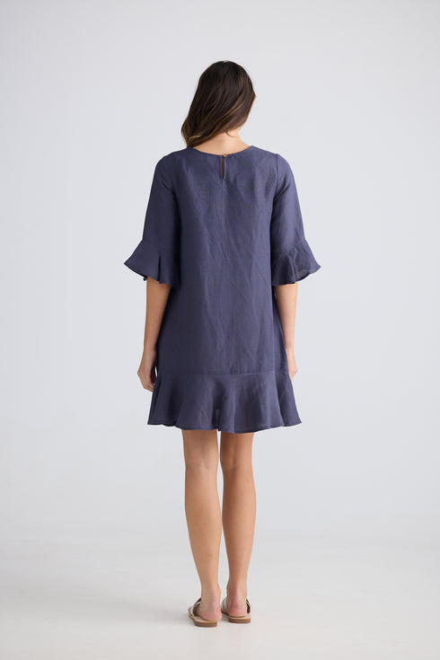 Lecce Dress Indigo Ash