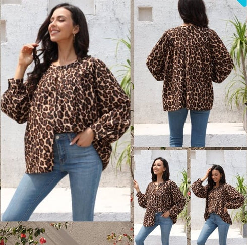 Leopard Shirt Brown