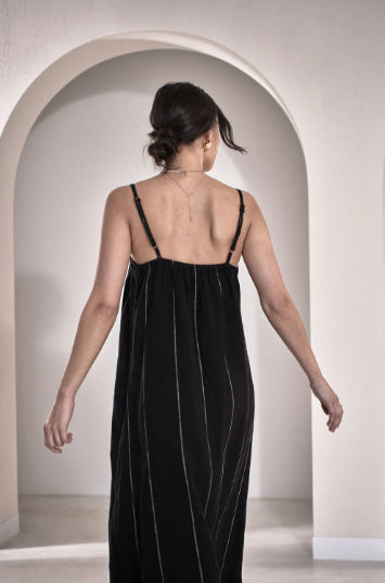 Fundamental Linen Midi Slip Dress