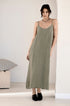 Fundamental Linen Midi Slip Dress