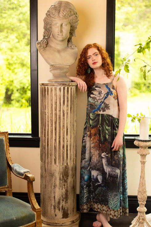 Theatre of Dreams with Deer Boheme Slip Dress