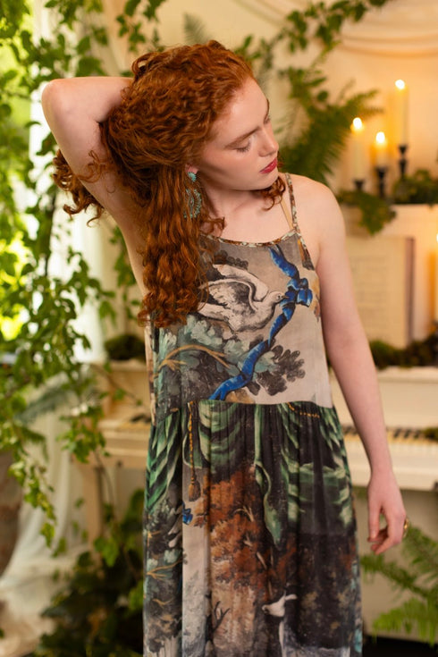 Theatre of Dreams with Deer Boheme Slip Dress