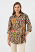 Azure Shirt Leopard